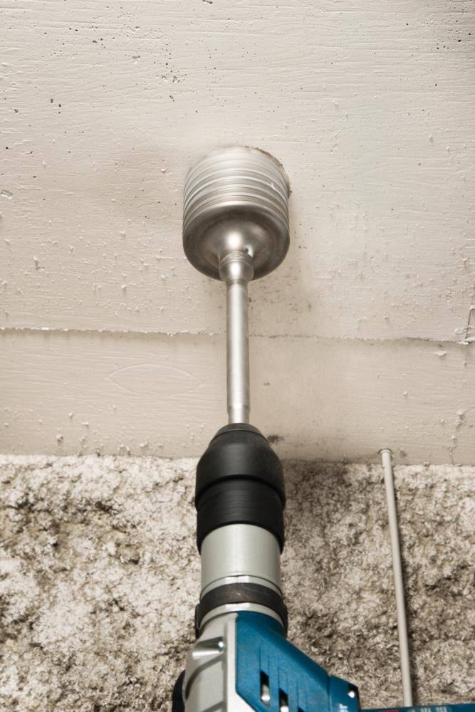 SDS Max Core Bit with Shank, 3 9/16 In, 12 L Z1738