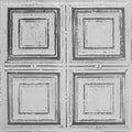 Silver Washed White Metal Ceiling Tiles 5-Pack M597305
