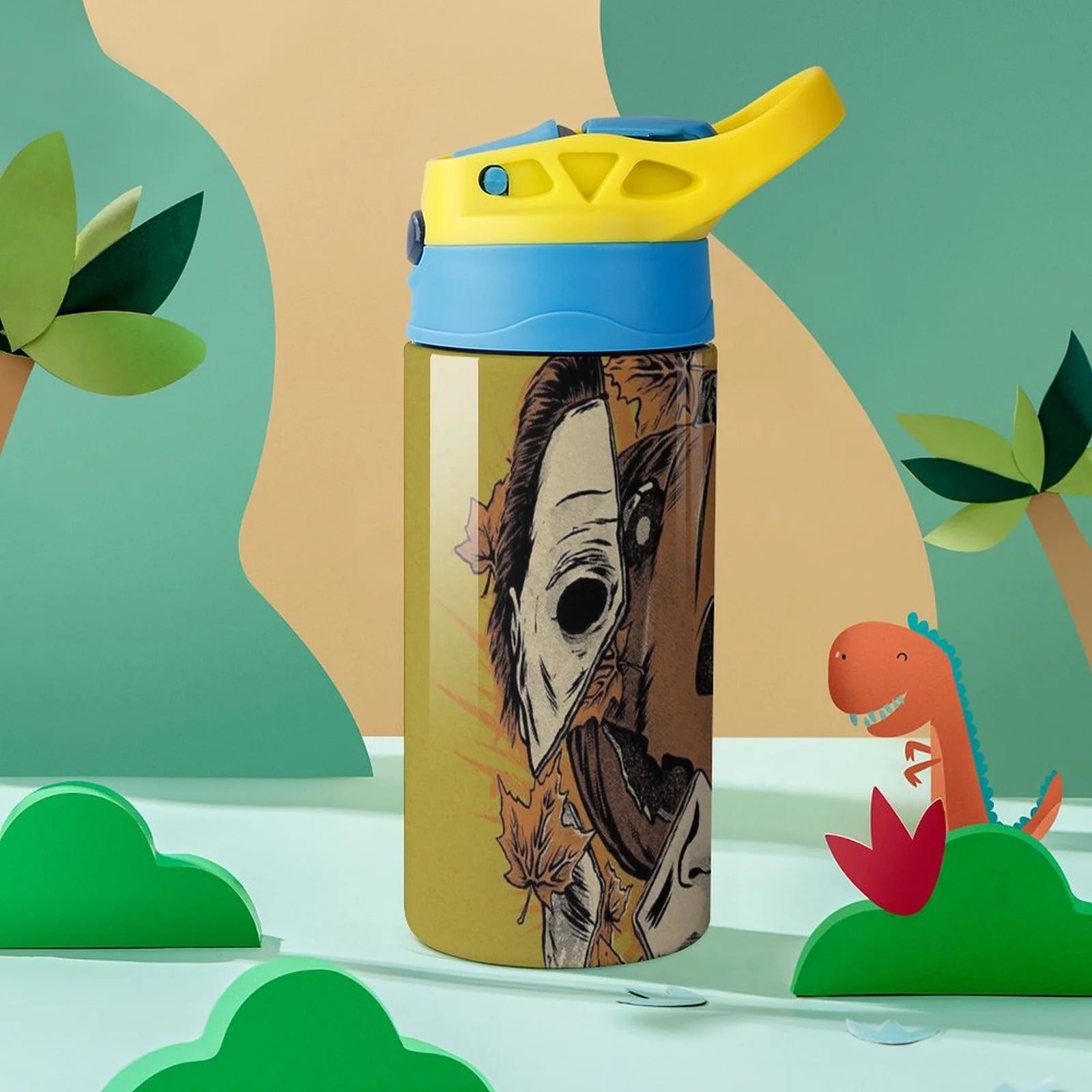 Insulated Stainless Steel Water Bottle with Straw T695582