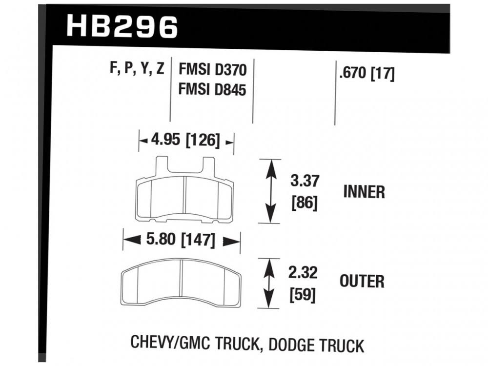HPS Brake Pads E97515