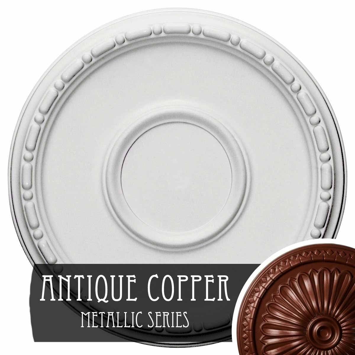 16 1/2x22OD x 1 1/2x22P Hand-Painted Ceiling Medallion R82555