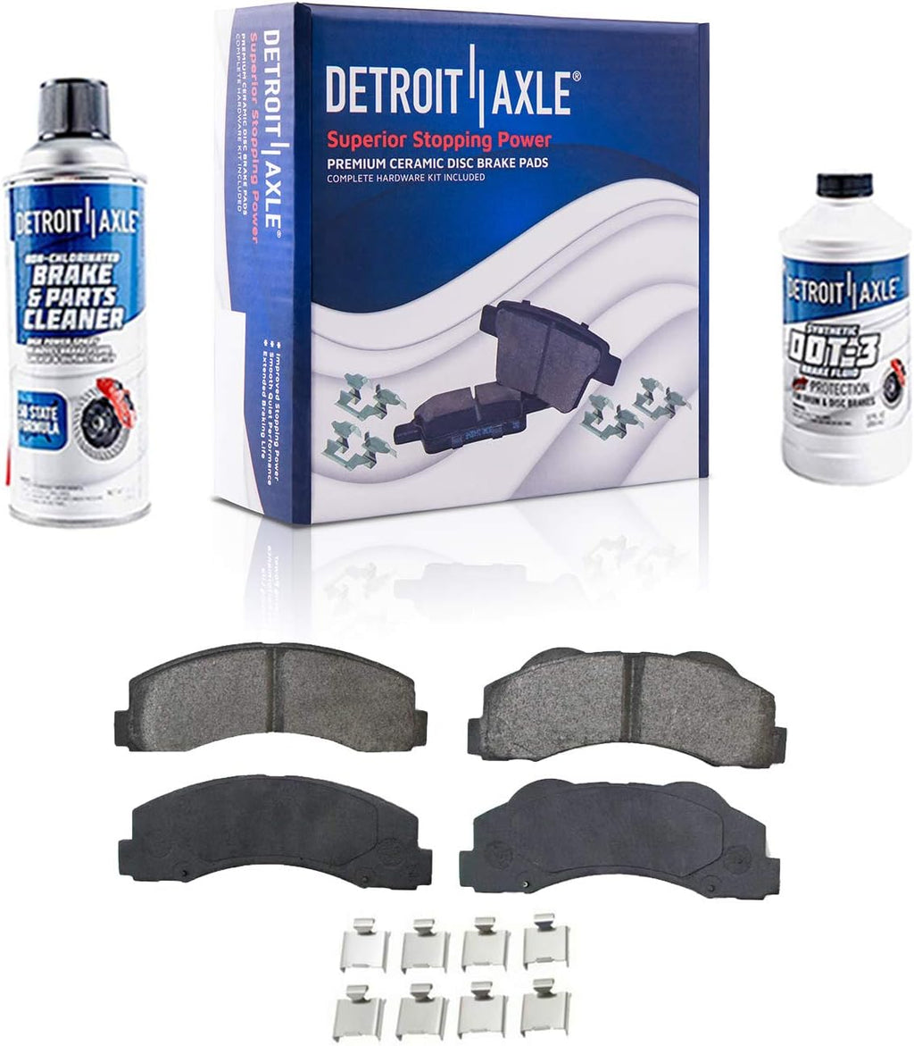 Front Drilled and Slotted Disc Rotors and Brake Pads 6pc Set T993980