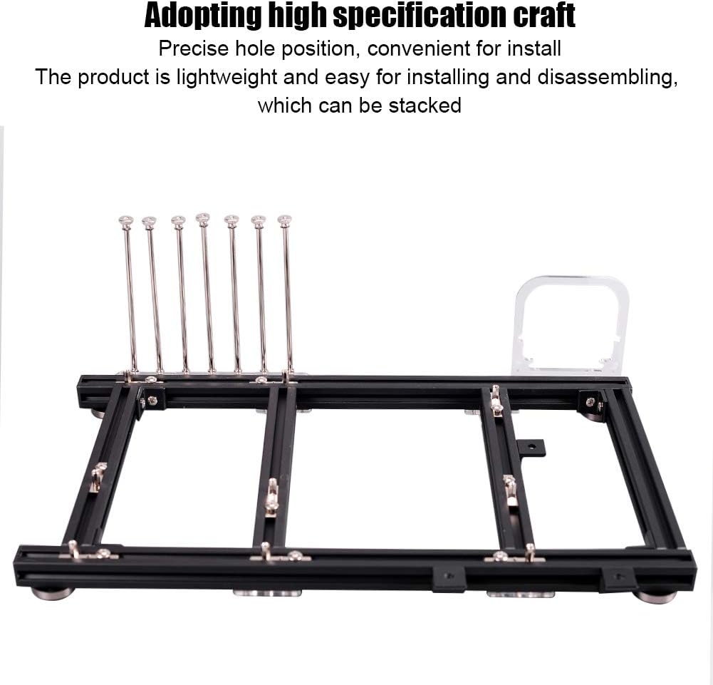 Black Open Frame Aluminum Alloy ATX Computer Case R4506