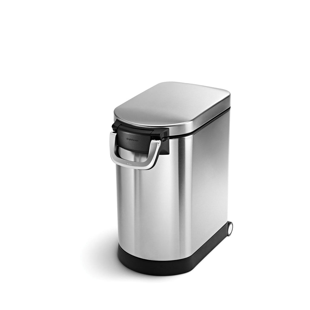 Brushed Stainless Steel Pet Food Storage Can B971151
