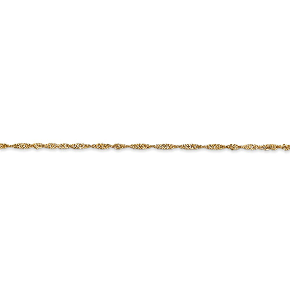 14kt Yellow Gold Singapore Chain 18 inch Lobster Clasp K5718