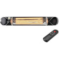 Black Electric Carbon Infrared Heat Lamp with Remote Control B332