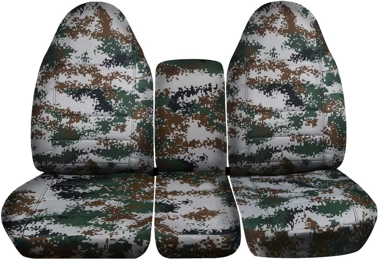 Camo Truck Seat Covers for 40/20/40 Split Bench Front Seat V828451