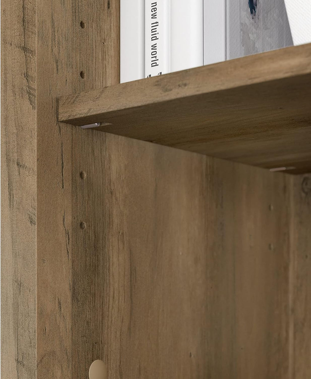 Tall 5 Shelf Bookcase, Reclaimed Pine H768497