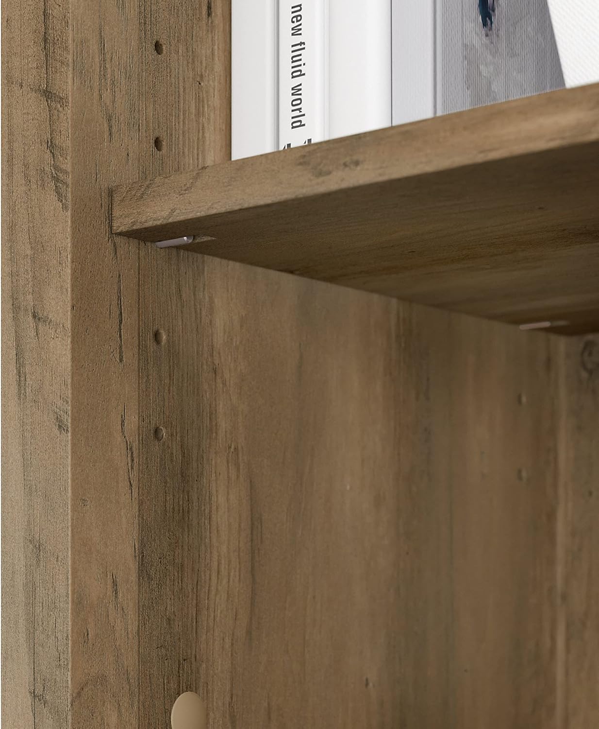 Tall 5 Shelf Bookcase, Reclaimed Pine H768497