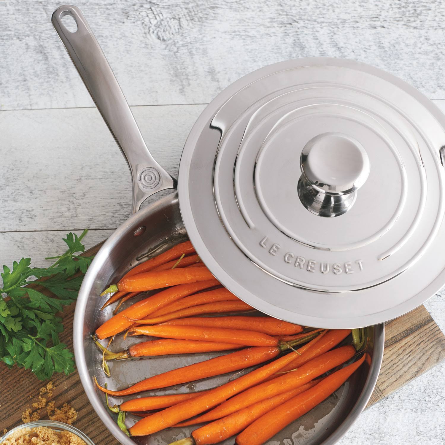 4.5-Quart Stainless Steel Saute Pan with Lid F521568
